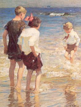 愛德華 亨利 波特哈斯特 Children at Shore No. 3 愛德華 亨利 波特哈斯特 Children at Shore No. 3
